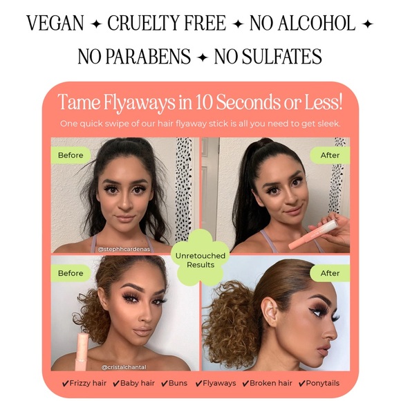 INSERT NAME HERE INH QUICK STICK HAIR ESSENCE  HAIR MASCARA Fly away Frizz Tamer - Picture 6 of 16